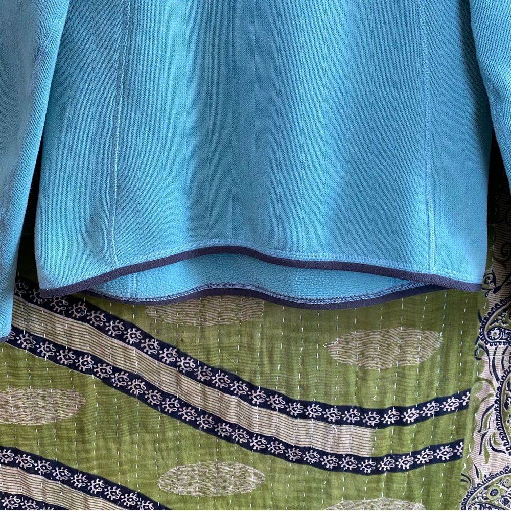 Arc'teryx Light Turquoise Quarter Zip Polartec Pullover Fleece Jacket Size M - Picture 4 of 14